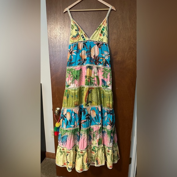 FARM RIO Colorful Birds Maxi Dress - Picture 6 of 6